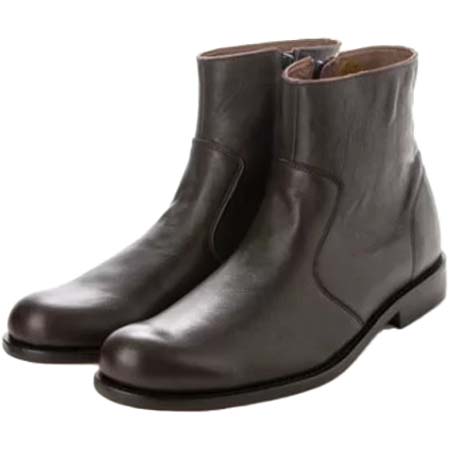 BICASH(ビカーシ) サイドジップブーツ （DARK BROWN）