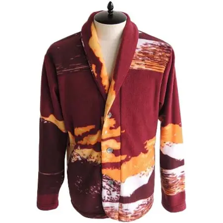 BIRVIN UNIFORM(バービンユニフォーム) Sea Side Print Shawl Jacket