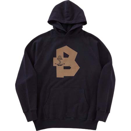 BLUE BLUE (ブルーブルー) フロッキー スクエア B プルパーカ