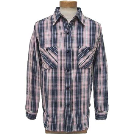 BLUE BUCK(ブルーバック) ネルシャツ W/EMB’D HS94NS-1B