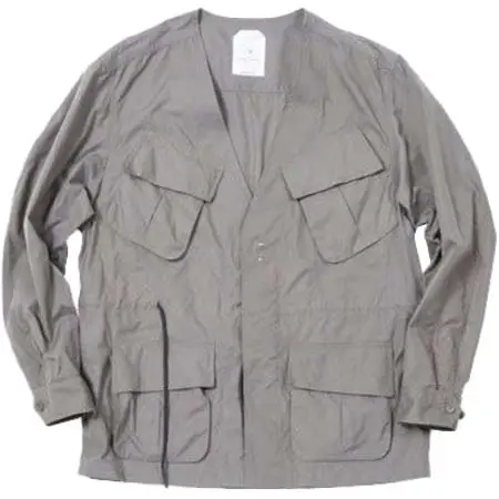 BLUEY(ブルーイ) NYLON TASLAN FATIGUE CARDIGAN / CHARCOAL / 11B18JK07SE