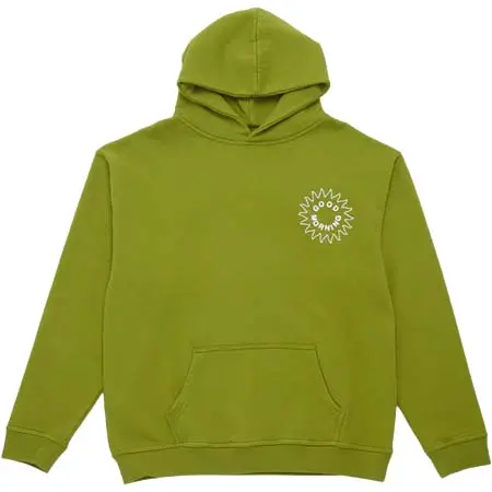 bonjour records(ボンジュールレコード) Good Morning Tapes/グッドモーニングテープス Spiral(Sun) Logo Fleece Sweat Hoodie