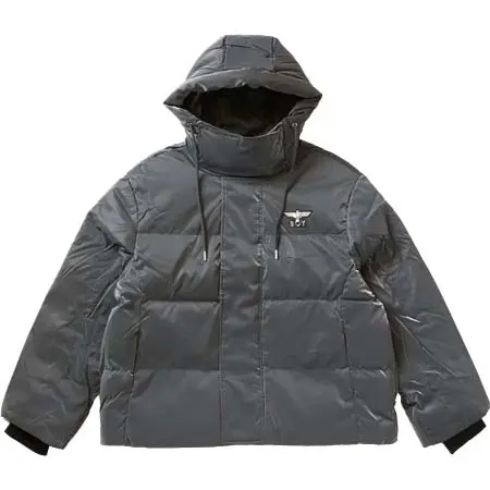 BOY LONDON(ボーイロンドン) BOY METALLIC HOODED DOWN JACKET GREY