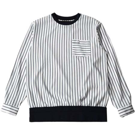 BULLISH(ブリッシュ) ストライプ柄 トレーナー