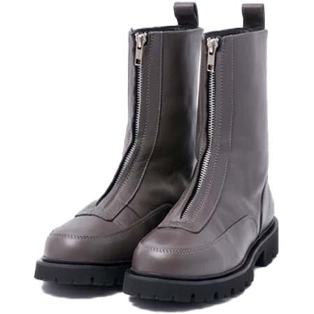 Caminando(カミナンド) CENTER ZIP BOOTS GREY