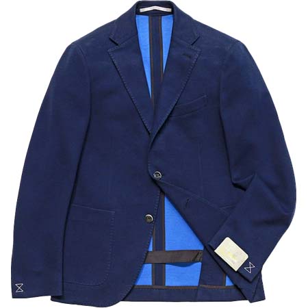 Cantarelli(カンタレリ) Planet Jersey コットン ナイロン ジャージー ハウンドトゥース 3Bジャケット