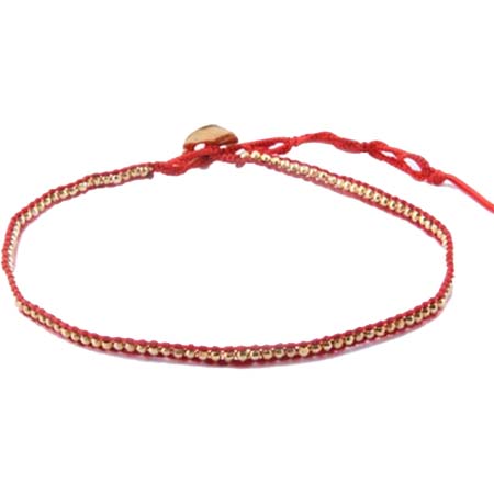 CHAN LUU(チャンルー) ゴールドビーズ アンクレット