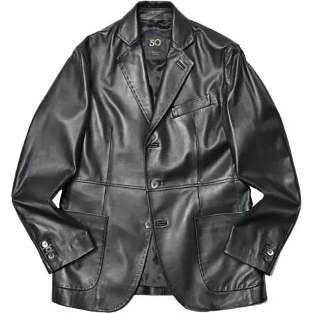 Cinquanta(チンクアンタ) ラムナッパレザー3Bジャケット H613/1010