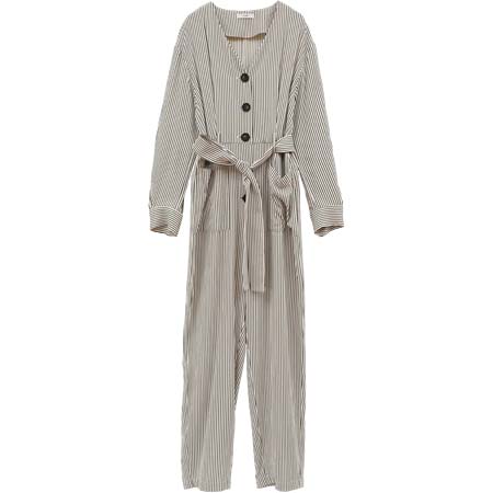 CLANE(クラネ) STRIPE BIG BUTTON ALL IN ONE