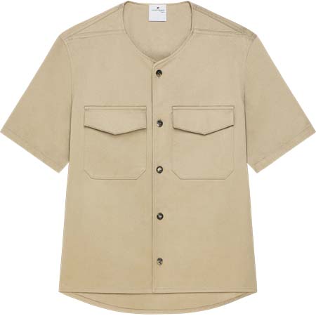 Courreges(クレージュ) COLLARLESS UTILITY SHIRT