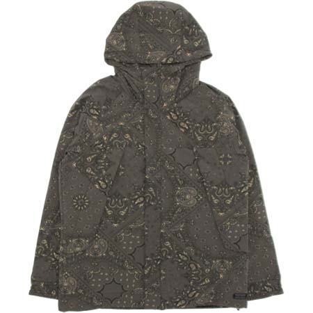 CUSTOM CULTURE(カスタムカルチャー) ストレッチタフタ バンダナプリント 中綿フードブルゾン