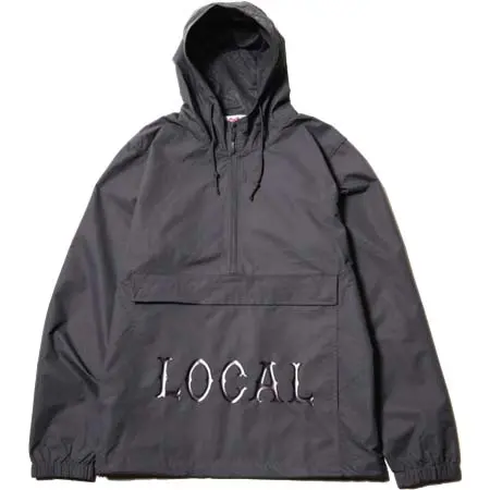 CUTRATE(カットレイト) CLASSIC LOCAL LOGO NYLON ANORAK HOODIE