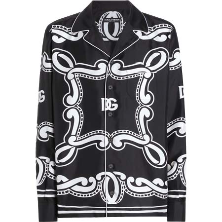 D&G(ディーアンドジー) バンダナプリント シルク ヴァニティシャツ