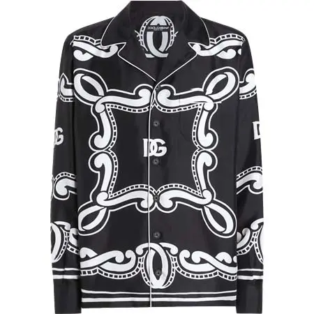 D&G(ディーアンドジー) バンダナプリント シルク ヴァニティシャツ