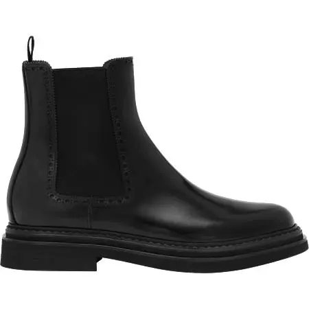 D&G(ディーアンドジー) ブラッシュドカーフスキン アンクルブーツ