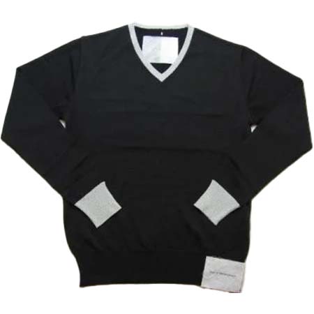 Davit MEURSAULT(ダヴィットモルソー) siver V-neck knitt