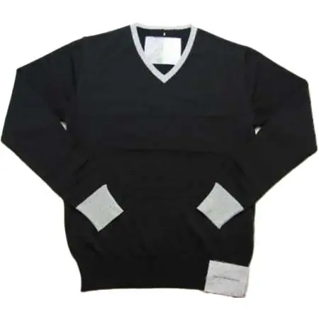 Davit MEURSAULT(ダヴィットモルソー) siver V-neck knitt