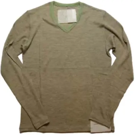 Davit MEURSAULT(ダヴィットモルソー) Wool V-neck L/S Tee