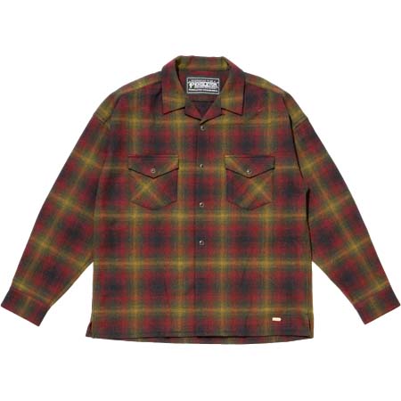 DELUXE (デラックス) DELUXE x PENDLETON CHECKED SHIRTS RED x GREEN