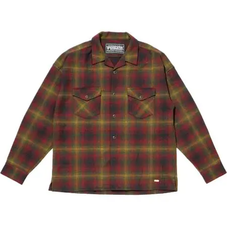 DELUXE (デラックス) DELUXE x PENDLETON CHECKED SHIRTS RED x GREEN