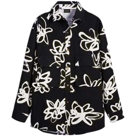 Desigual(デシグアル) ユーティリティフラワーシャツ