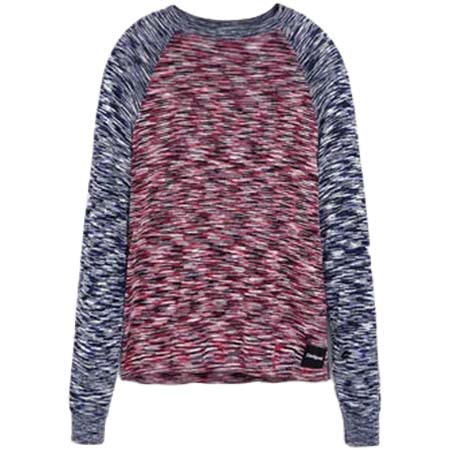 Desigual(デシグアル) バイカラーの杢調Tシャツ