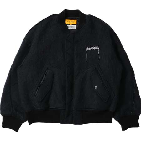 DISCOVERED(ディスカバード) UNION MOHAIR SHAGGY MA-1｜BLACK