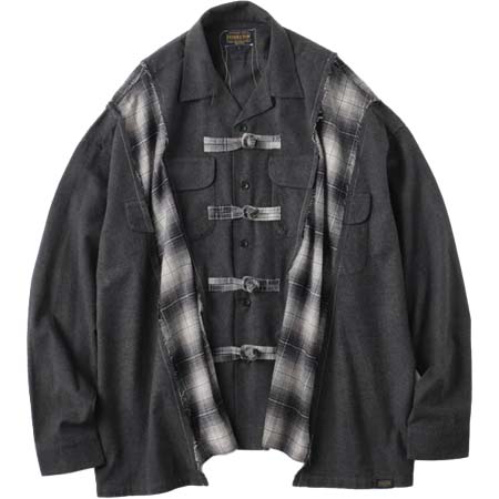 DISCOVERED(ディスカバード) PENDLETON CHINA WIDE SHIRT｜GRAY×GRAYCHECK