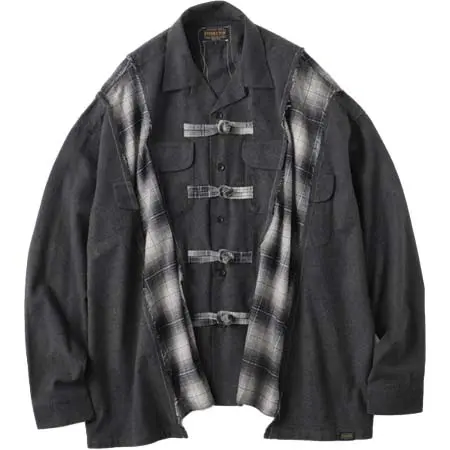 DISCOVERED(ディスカバード) PENDLETON CHINA WIDE SHIRT｜GRAY×GRAYCHECK