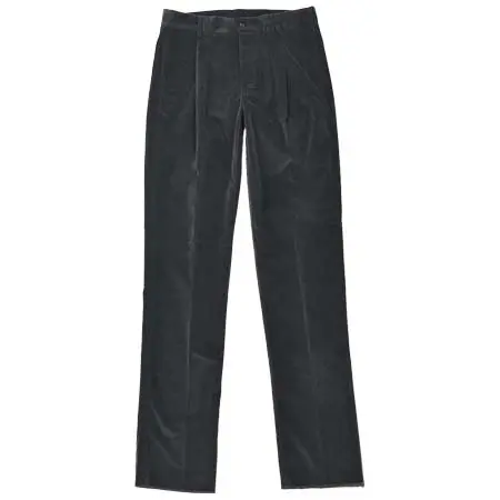 DOPPIAA(ドッピアアー) 1プリーツパンツ AANTIOCO X7302 09 GRIGIO SCARO コットン ストレッチ チャコールグレー