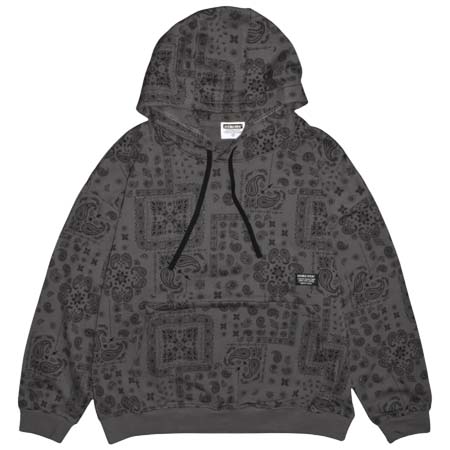 DOUBLE STEAL(ダブルスティール) paisley pattern 裏パイルパーカー