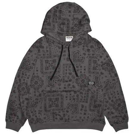 DOUBLE STEAL(ダブルスティール) paisley pattern 裏パイルパーカー