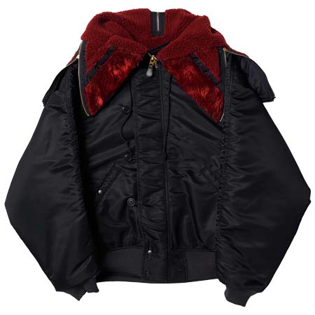 doublet(ダブレット) PETAL MOUTH HOOD BOMBER JACKET