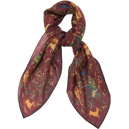 DRAKES(ドレイクス) ムガル柄スクエアスカーフ