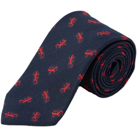 DRAKES(ドレイクス) リザードモチーフシルクタイ