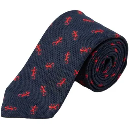 DRAKES(ドレイクス) リザードモチーフシルクタイ