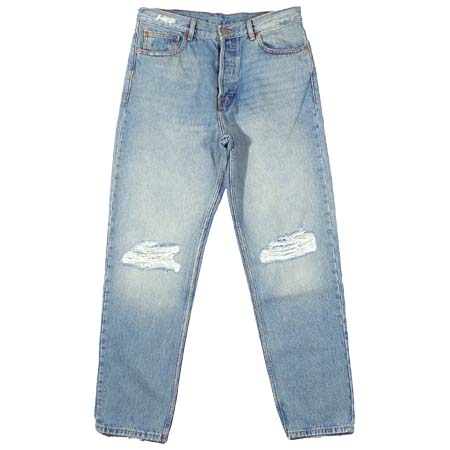 Dr.DENIM(ドクターデニム) DASH Relaxed Straight Stone Cast Used Ripped リラックスストレート