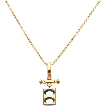 Dr MONROE(ドクターモンロー) K18ゴールドオーバルホールペンダント FC-268-K18