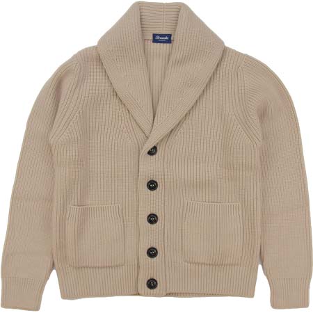 Drumohr(ドルモア) ミドルゲージ ショールカラーニットカーディガン