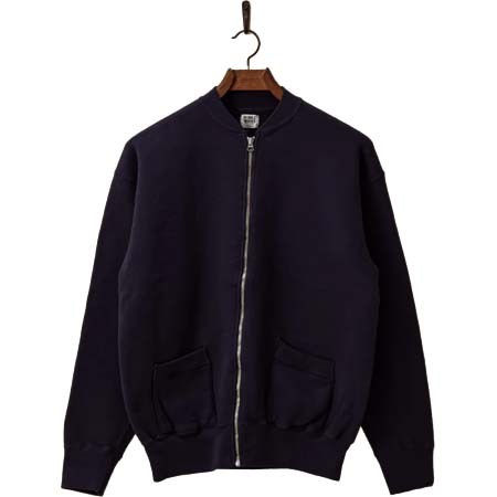DUBBLE WORKS(ダブルワークス) “LOOP WHEEL”RIB COLLAR SWEAT JACKET