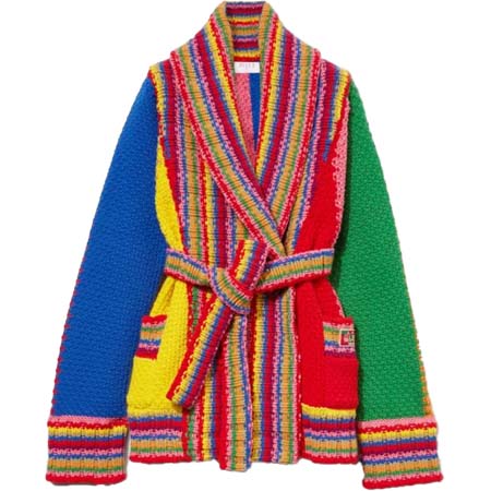 Emilio Pucci(エミリオプッチ) カラーブロック ウールカーディガン