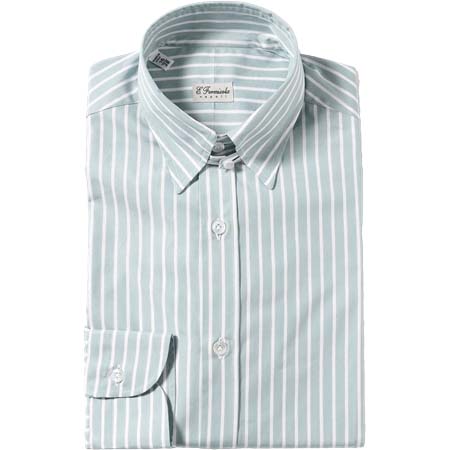 ERRICO FORMICOLA(エリッコフォルミコラ) HUMFRHY リバースストライプ タブカラーシャツ