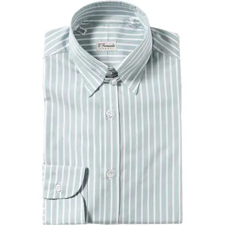 ERRICO FORMICOLA(エリッコフォルミコラ) HUMFRHY リバースストライプ タブカラーシャツ