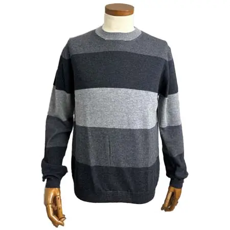 Fabrizio Del Carlo(ファブリツィオデルカルロ) ボーダークルーネックニットプルオーバー