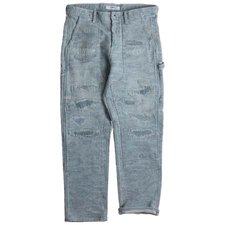 FDMTL(ファンダメンタル) JACQUARD PAINTER PANTS 8YR WASH