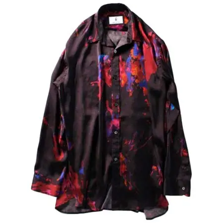 FIT MIHARAYASUHIRO(フィットミハラヤスヒロ) PAINTED PRINTED L/S SHIRT