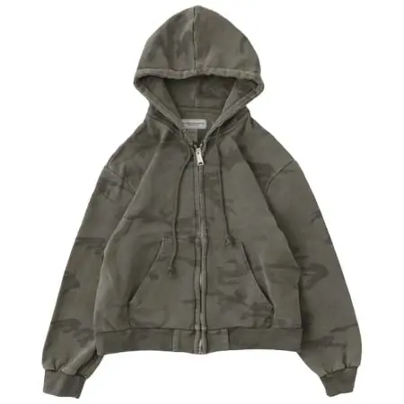 FOSTEX GARMENTS(フォステックスガーメンツ) MCD ANTIQUE WASH CAMO ZIP HOODIE