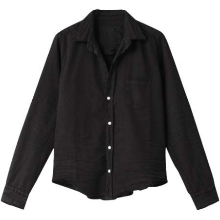 Frank&Eileen(フランク＆アイリーン) BARRY ストーンウォッシュドインディゴ ブラックデニムシャツ