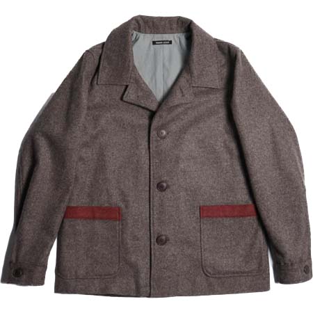 frank leder(フランクリーダー) GREY WOOL EDGE DETAIL JACKET