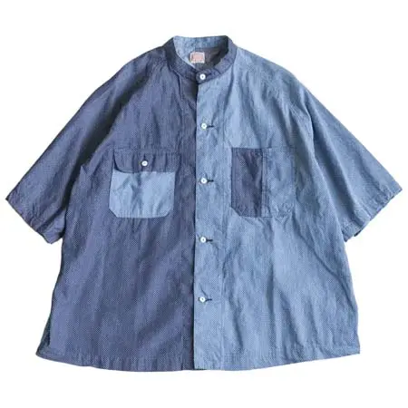 FUNSET OF ART(ファンセットオブアート) IDGドット抜染半袖カバーシャツ